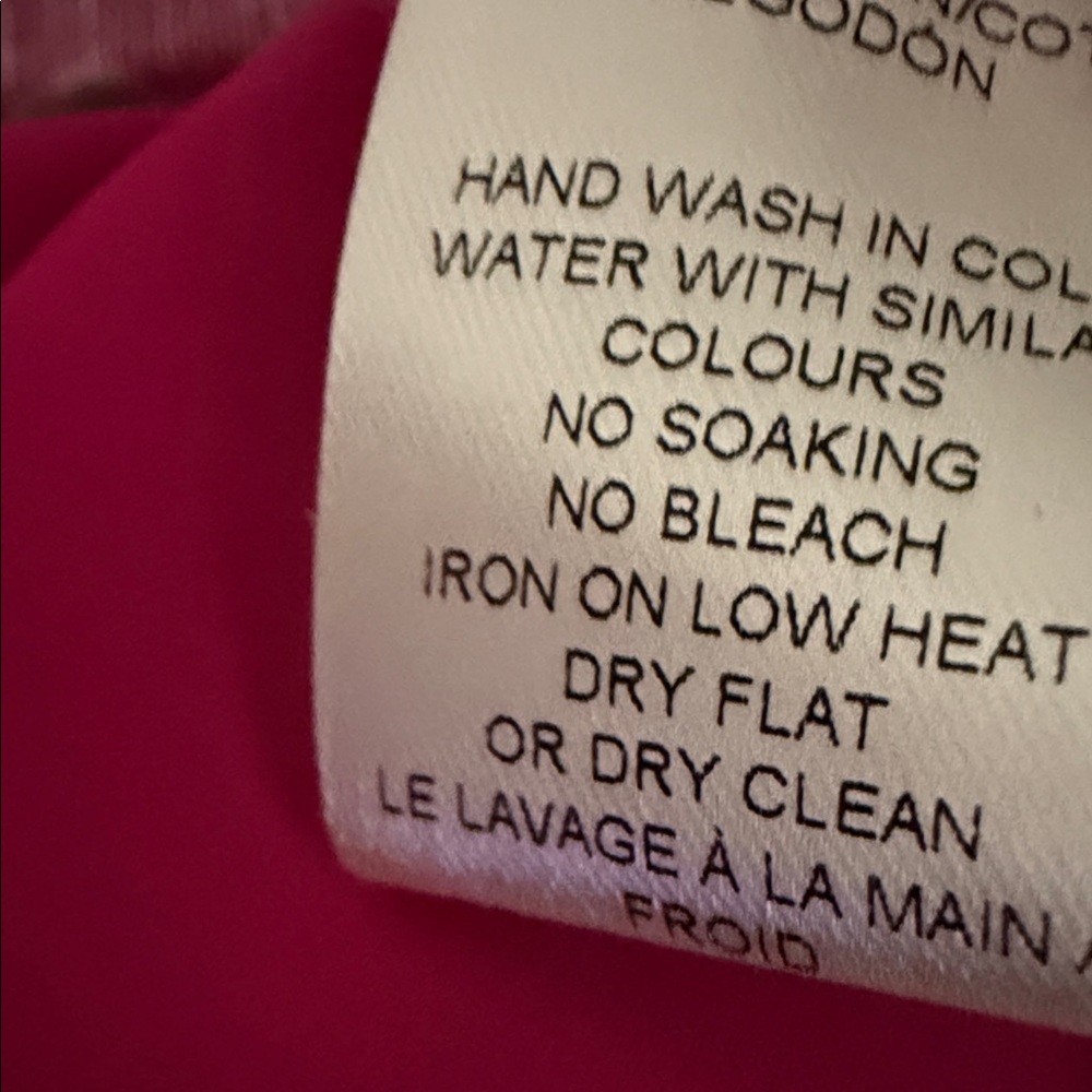 Ciebon Bright Fuchsia Floral Button-Front Midi Dress with Tie Waist - Picture 12 of 12